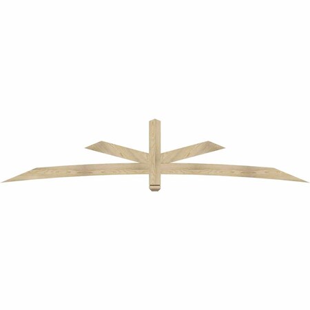 Ekena Millwork Alberta Rough Sawn Timber Gable Bracket, Douglas Fir, 108"W x 22"H x 2"D x 4"F, 5/12 Pitch GBW108X22X0204ALB00RDF